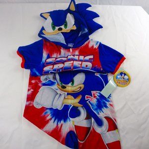 NEW Sonic the Hedgehog Hooded Character Pajama Size XS (4/5)